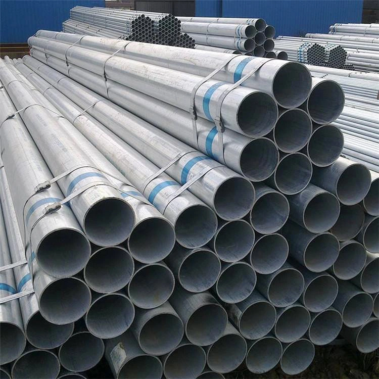 China Factory A53 Sch10 Anti-Corrosion Hot-DIP Galvanized Steel Pipe Carbon Seamless Round Steel Tube Structure Building