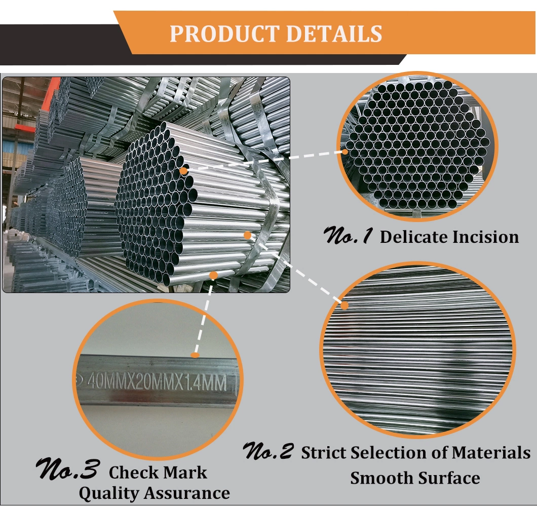 Cold Rolled Steel Galvanized Square Metal Tubes