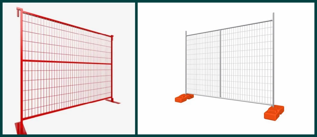 High Quality Steel Tubing and Wire Mesh Panel Temporary Fencing Protective Fence