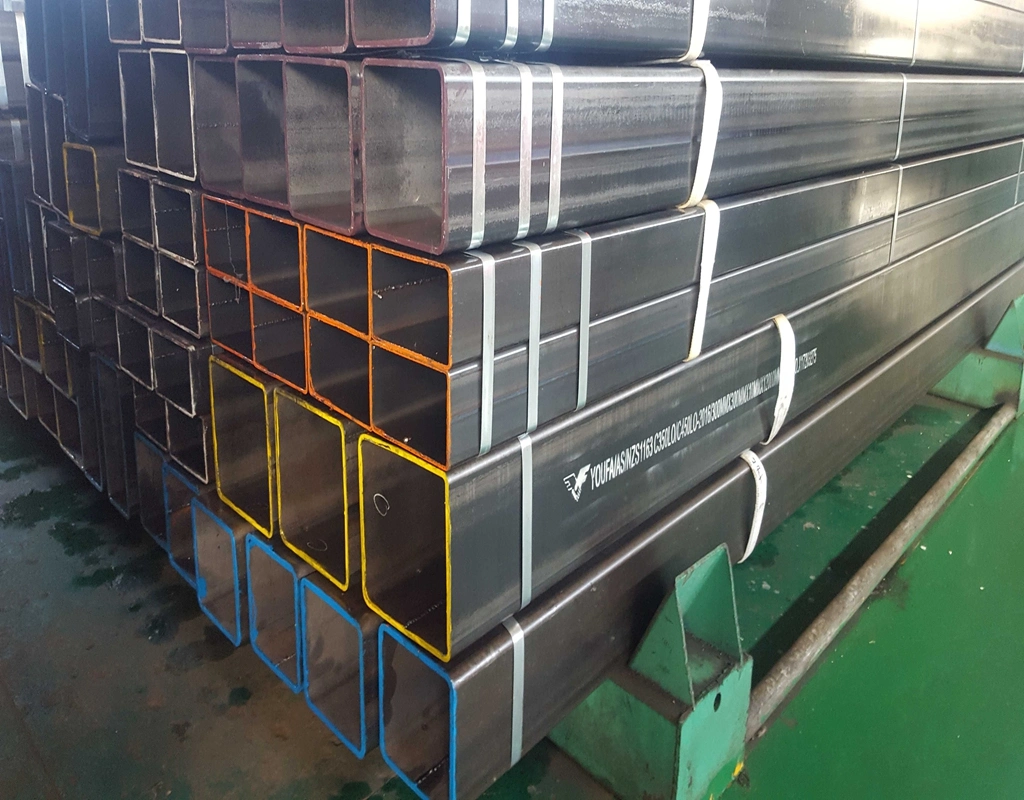 ASTM A500 Gr. a/Gr. B/Gr. C Square Steel Black Tubing Rectangular Black Steel Tubing for Guard Bar, Fencing, Structural Construction