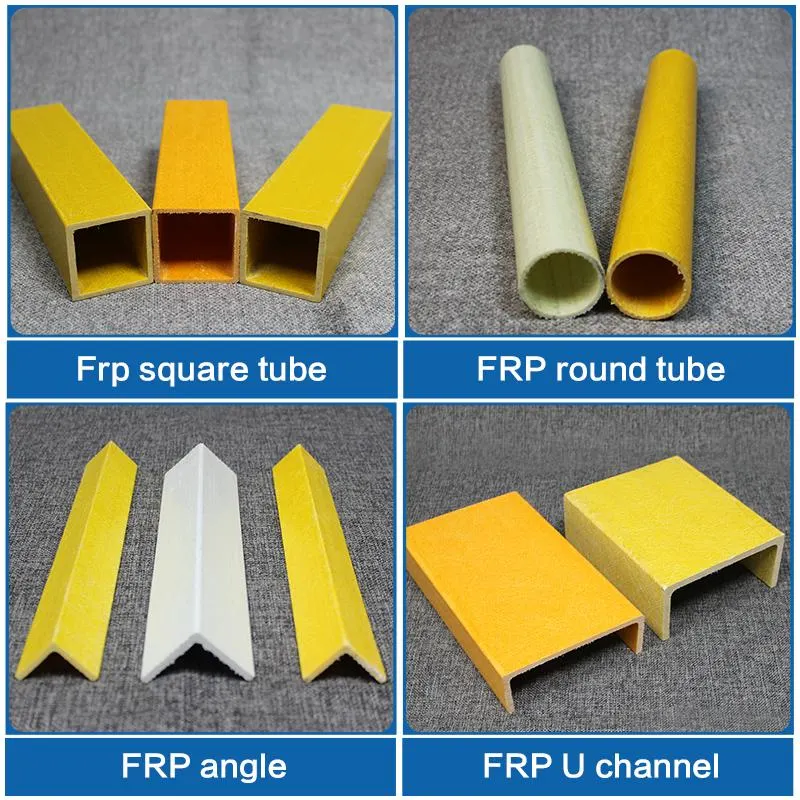 GRP FRP Fiberglass Pultruded Profile Square Rectangular Tube