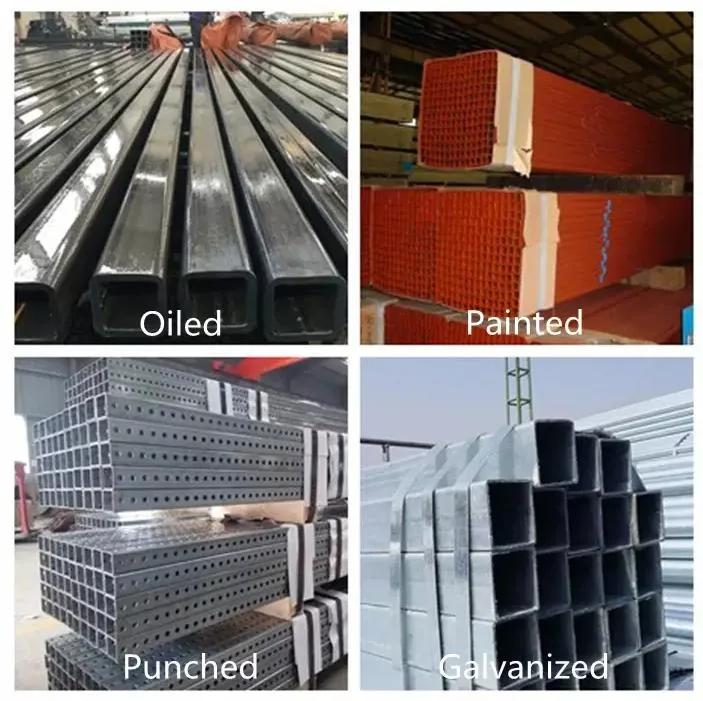 Low Price Building Material Telescoping Perforated Galvanized Steel Square Tube