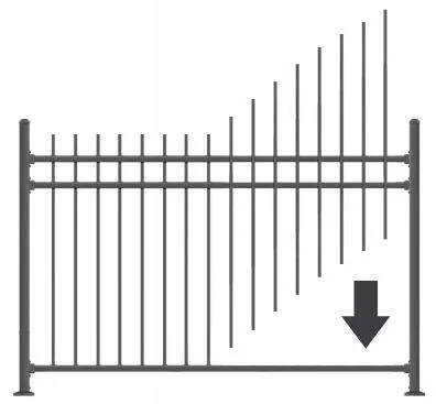 Wrought Iron Hand Railing Flat Top Aluminum Fence Panel New Design Stair Balustrade Iron Steel Fence Square Pipe Railing Design Electric Fence