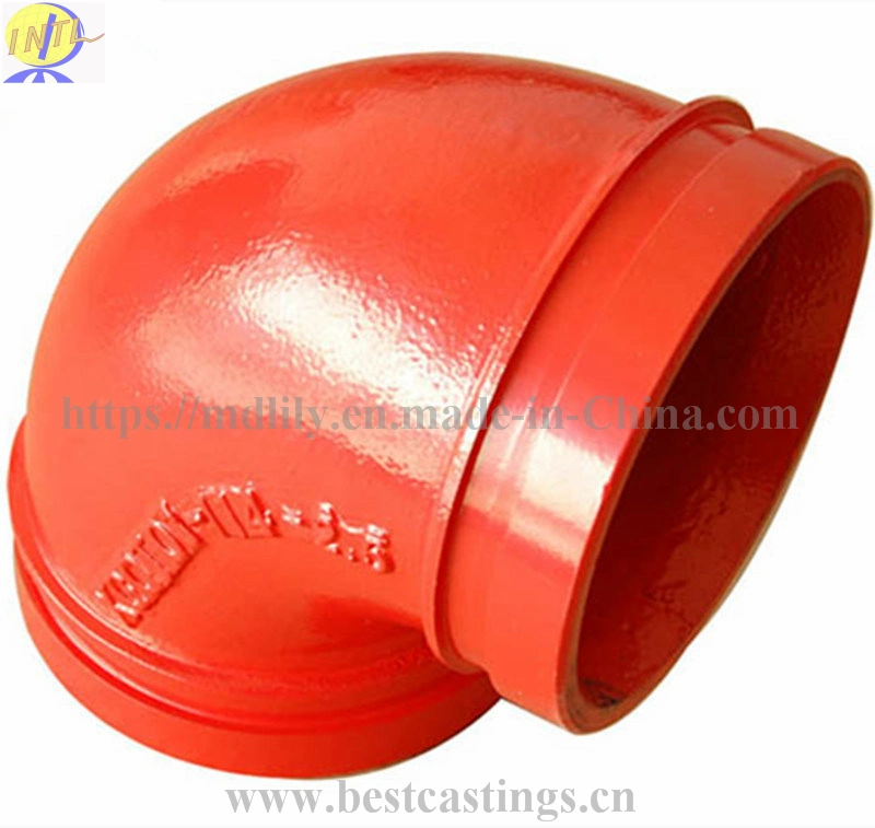 OEM UL/FM Ductile Iron Grooved Coupling Galvanized Pipe Fittings for Fire Fighting