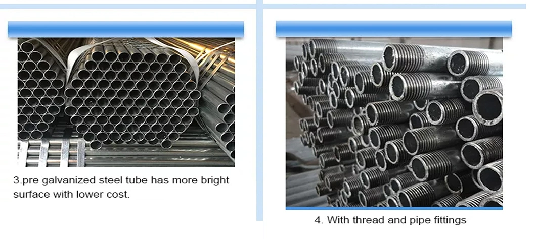 Building Material Z120 Z150 Zinc Coating Gi Tube 60GSM Punching Holes Seamless Rectangular Tube Q235B A36 Ss355jr Galvanized Hollow Square Steel Pipe