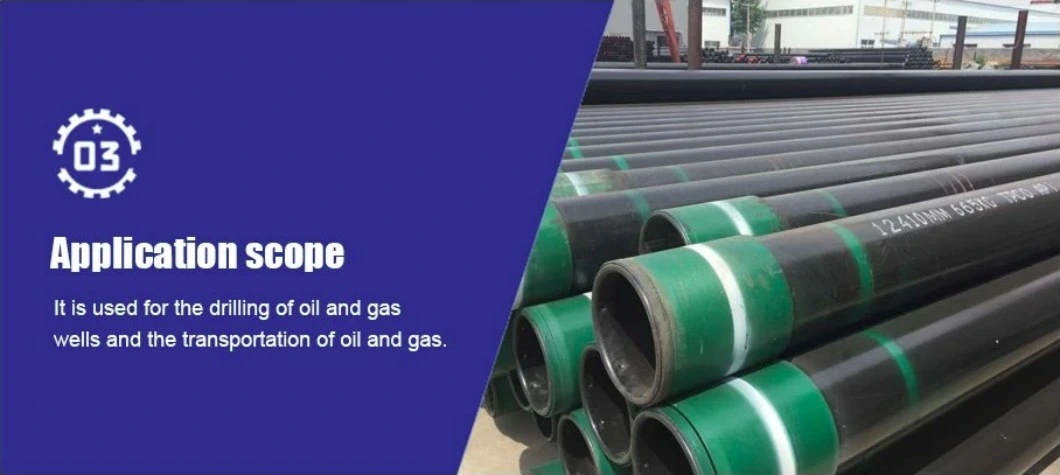 Surface Material and Smooth API Standard 5CT Oil and Gas Well Casing Pipe N80 K55 OCTG Drilling Pipe Tubing and Casing