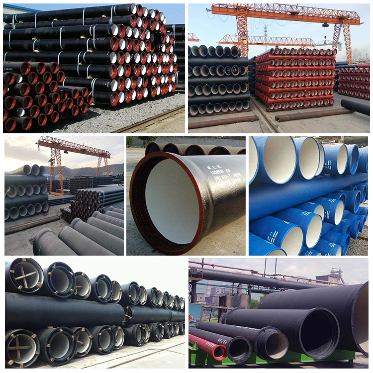 ISO2531 En545 En598 Municipal Water Supply Cast Iron Pipe K9 DN80 DN100 DN800 Ductile Iron Pipe Fitting Tube Price