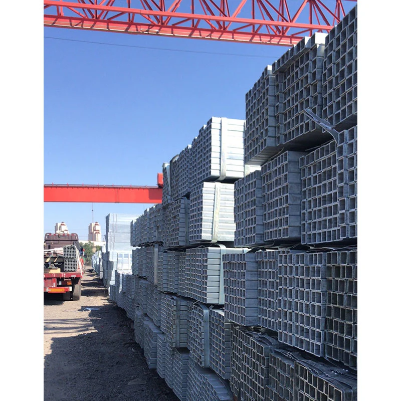 Hot-DIP Galvanized Mild Steel Square Rectangular Tube Ms Gi Hollow Section Steel Tube in Stock