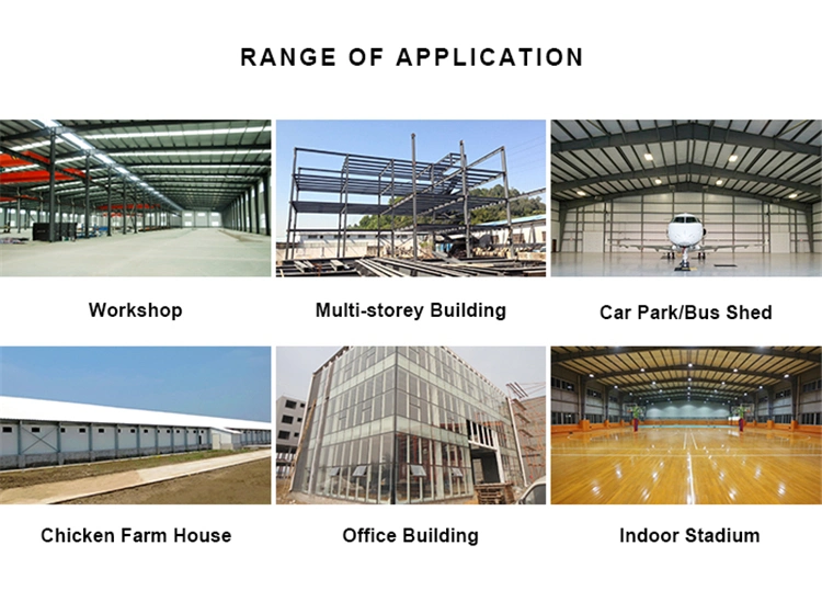 Gable Frame Light Metal Building Prefabricated Industrial Steel Structure Construction