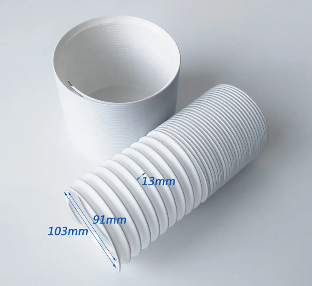 Flexible Telescopic Plastic Ventilation Duct Tube Pipe with Iron Steel Wire