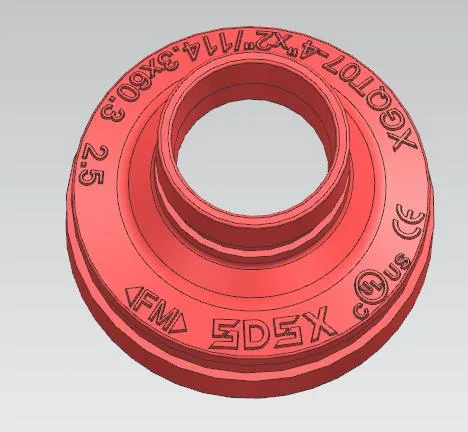 Fire Fighting System Support Ductile Iron Grooved Pipe Fitting/Reducer Concentric