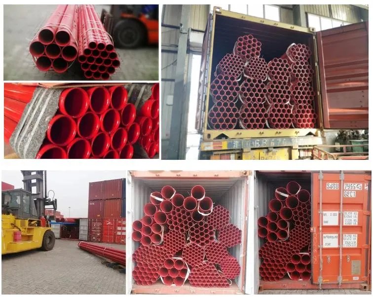 High Quality Youfa Factory UL Certified Fire Fighting System Pipes with Red Coating Grooved End