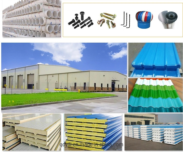 Frame Building Industrial Steel Structure Workshop / Warehouse Prefab Building