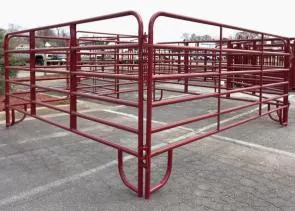 Farm Animal Used Corral Panels Square Pipe Railing Design Livestock Metal Security Fencing Horse Grassland Guardrail Horse Stable Cattle Field Fence