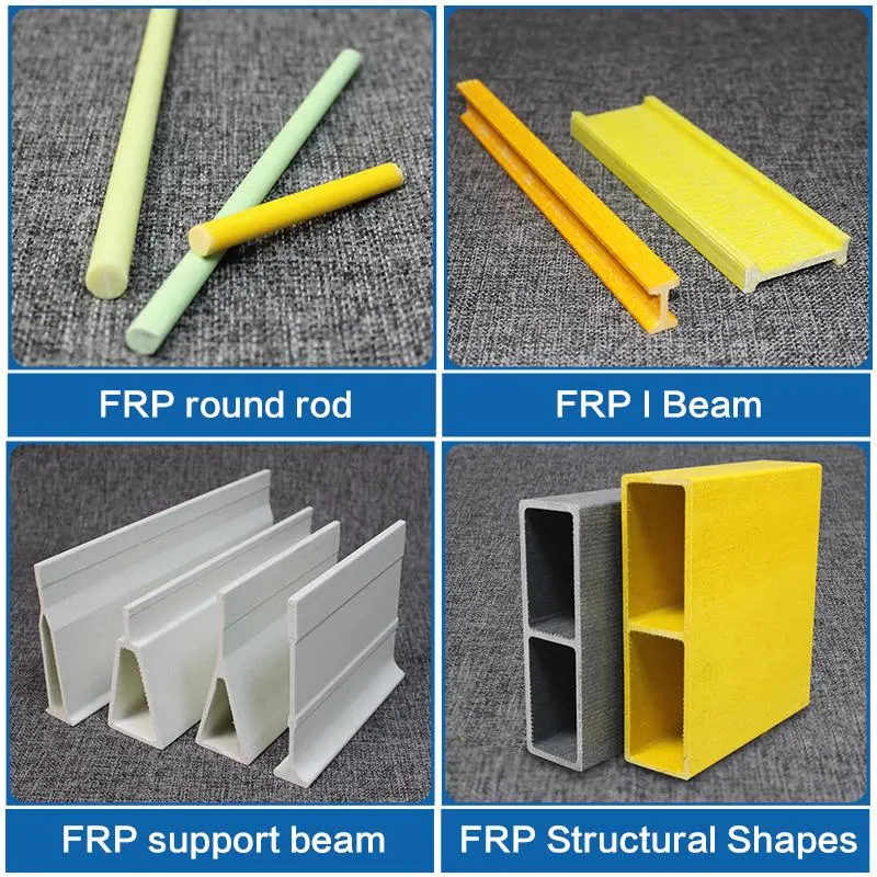 GRP FRP Fiberglass Pultruded Profile Square Rectangular Tube