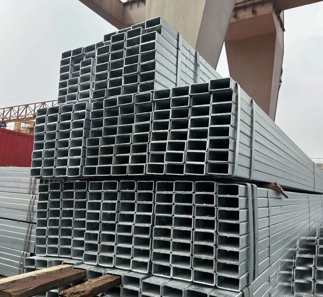 Rhs Shs Rectangular Hollow Section Square Galvanized Rectangular Steel Pipe Gi Hollow Section for Construction