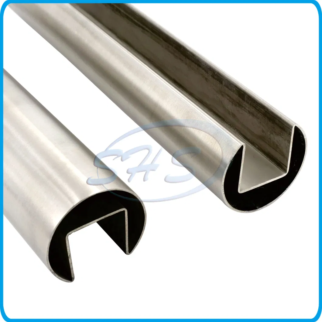 Stainless Steel Square Slotted Tubing for Glass Railing