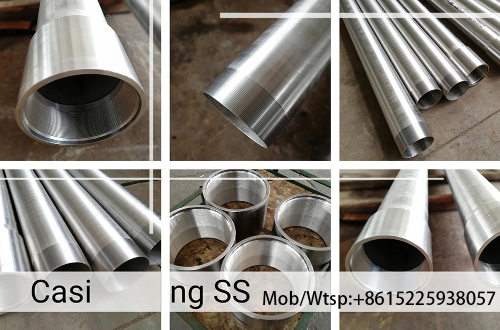 Flange Connection of Slotted API J55 Casing Perforated Pipe with Square Holes