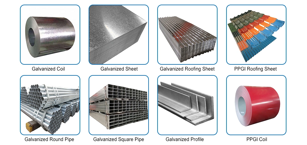 Hot DIP Zinc Coated Metal Aluminium Galvanized Steel Square Tube Profile