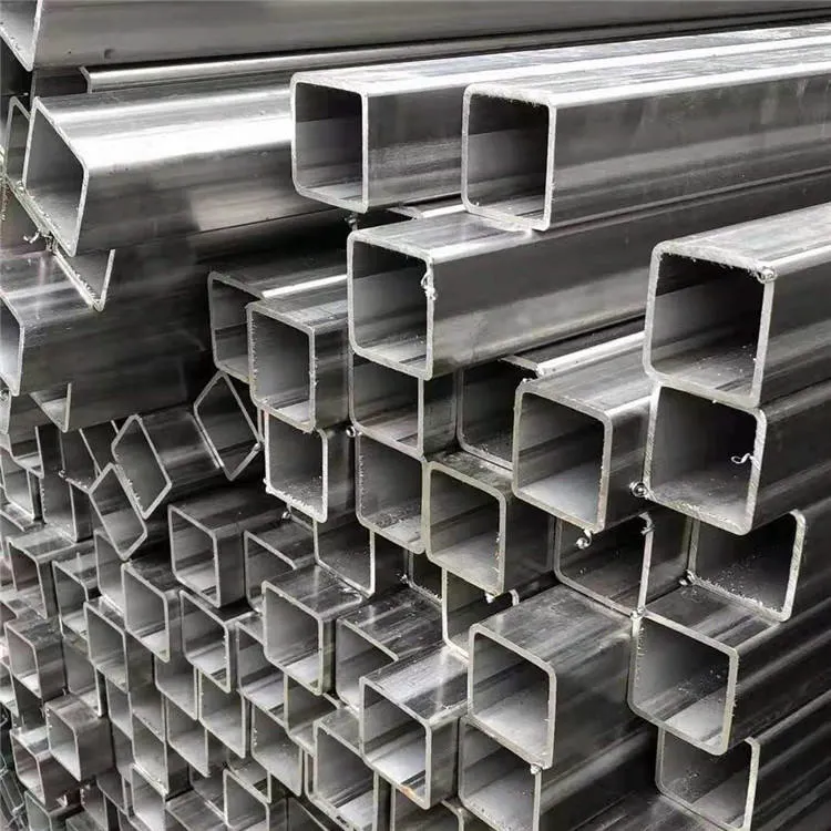 Mild Carbon Low Carbon Square Galvanized Structural Rectangular Steel Pipe 25*50 Pre Hollow Section Iron Price Per Ton High Quality