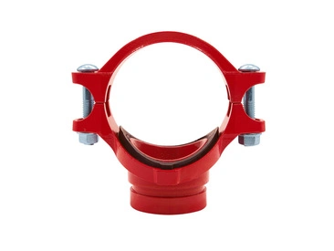 Red Color Fire Fighting Ductile Iron Grooved Pipe Fitting