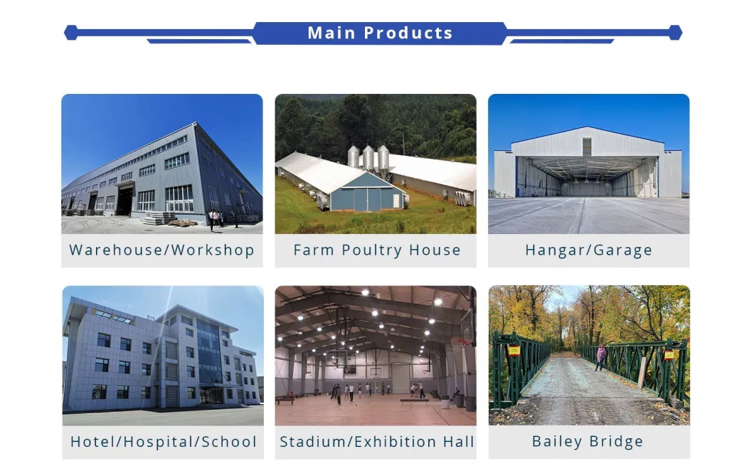 Metal Building Material Prefab Warehouse for Sale Building Steel Structure Metal Warehouse Prefab Commercial Bulduing Structure