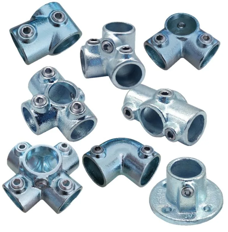 Powder Coated Structural Connecting Pipe Clamp Fitting for Handrail Systems