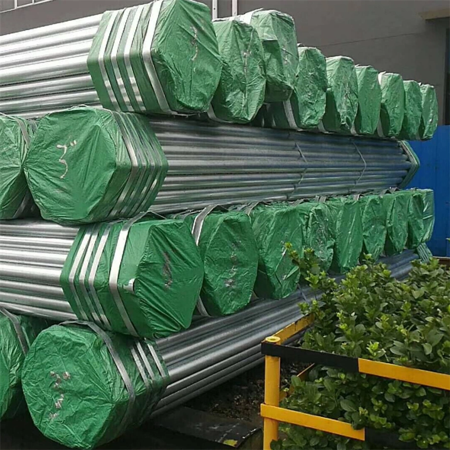 DN15 DN20 Ms Pipe Mild Steel Pipes Round Square Rectangular Carbon Steel Gi Galvanized Pipe