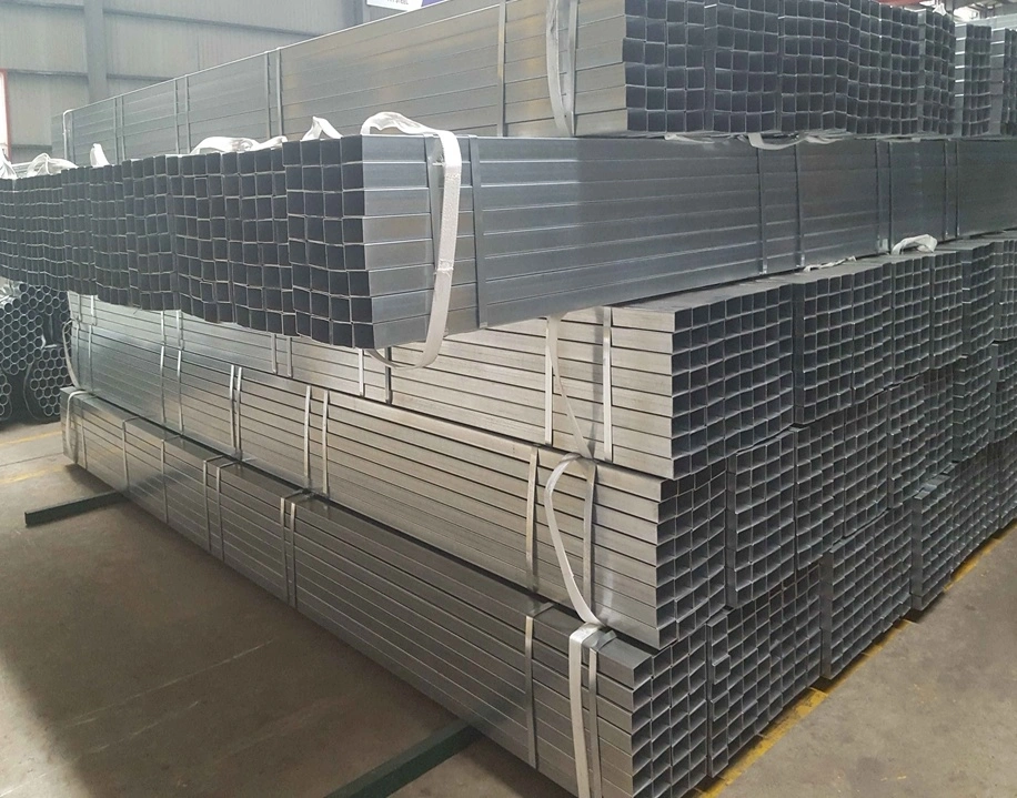 50X20 Galvanized Rectangular Steel Pipe, Pre Galvanised Square/Rectangular Hollow Section