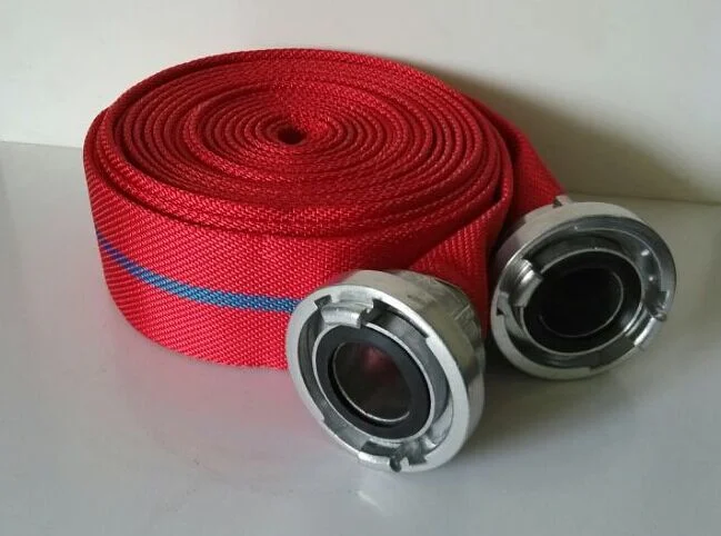 White Branch Pipe Fire Couplings Double-Jacket PVC/PU/ Rubber Lay-Flat Discharge Fire Hose (multiple size options)