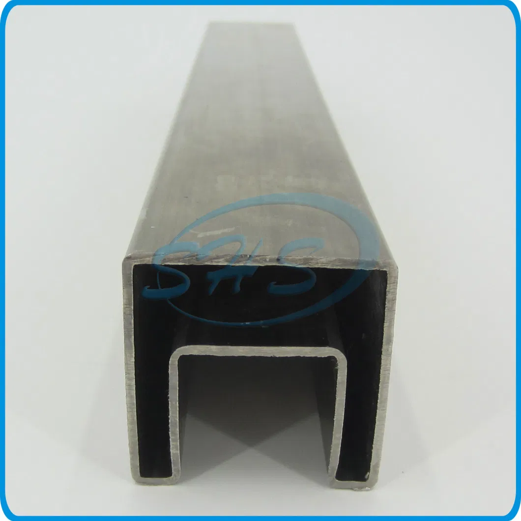 AISI304 Stainless Steel Square Slotted Tubes with Surface Ploshing 600g