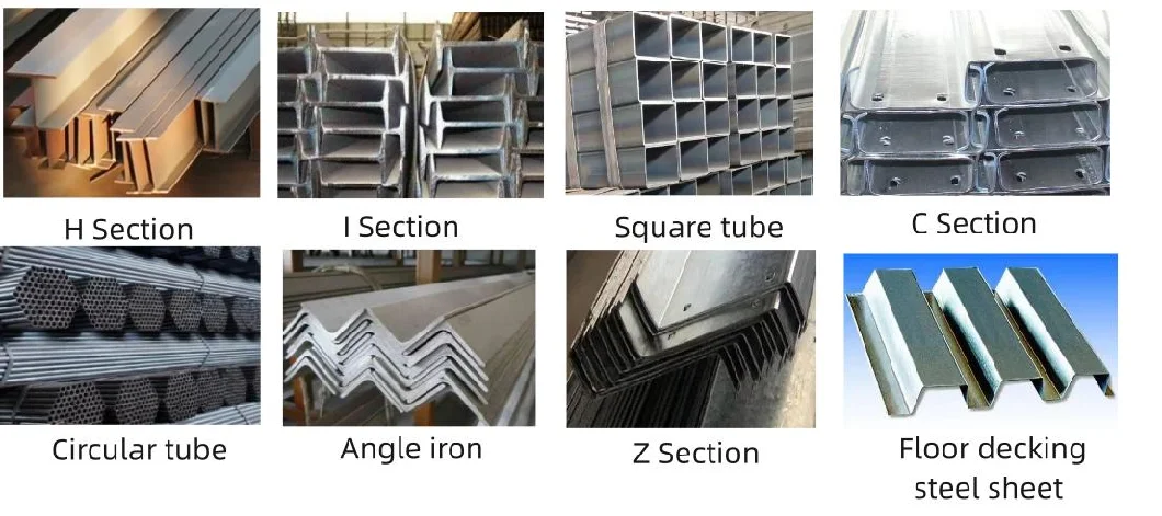 Construction Galvanized/Painted Metal Plant/Hangar Industry Building Structure Steel Frame for Warehouse/Workshop/Garage/Storage/Shed Steel Structure