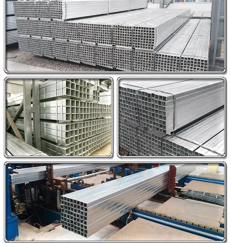 ASTM A36 50X50 Steel Rectangular Tube Weight Square Pipe 40X80 Rectangular Square Hollow Section