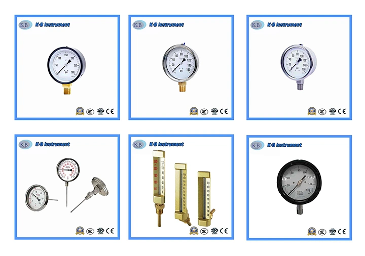 Round and Square 40mm and 45mm Oxygen Vacuum Gauge Micro Pressure Gauge