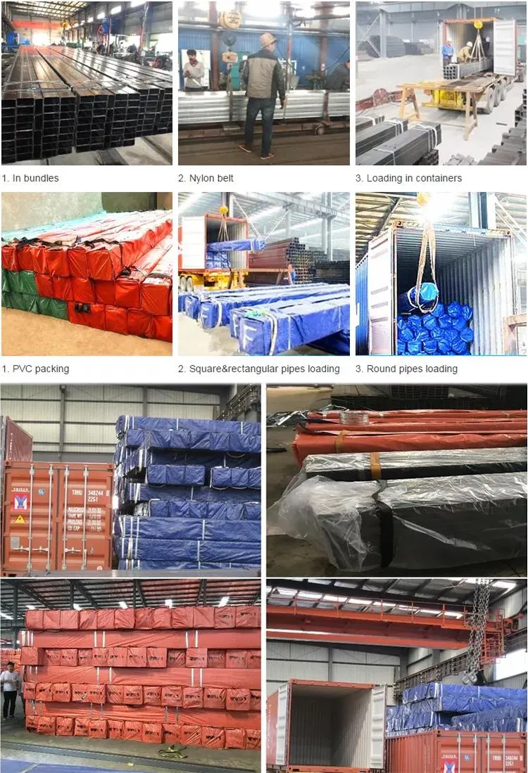 ERW Steel Square Tubing Standard Sizes Pre Zinc Coated Square Galvanized Steel Pipe 4&quot; Galvanized Tube