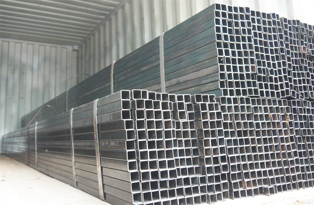 China Manufacturer Q195 ASTM A500 Dark Square/Rectangular Black Cold Rolled Welded Hollow Section Pipe