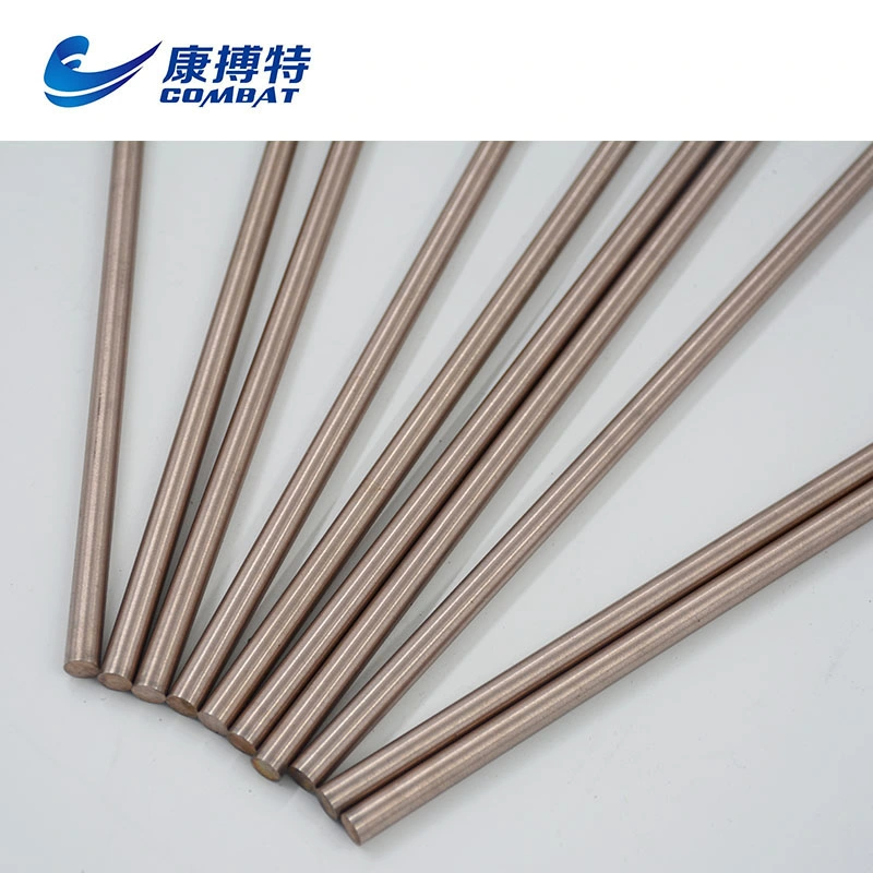 W75cu25 Tungsten Copper Alloy Rod, Wcu Round Bar in Wolfram Alloy (W55, W65, W75, W80, W85)