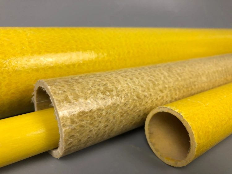 FRP Fiberglass Pultruded Round Tube Profile Hollow Fiberglass Tube Rod Blank