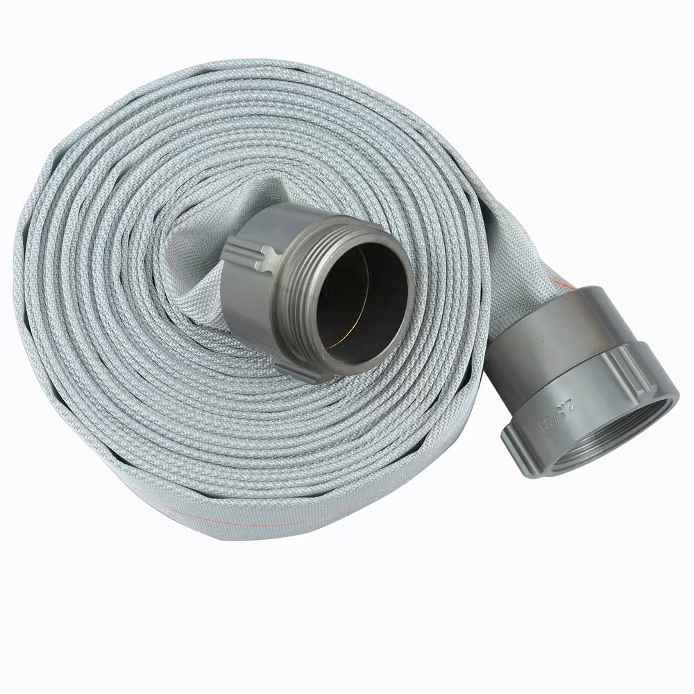 Lightweight 1-6 Inch PE Agriculture Layflat Hose Canvas Fire Fighting Firefighter Lay Flat Water Discharge Equipment