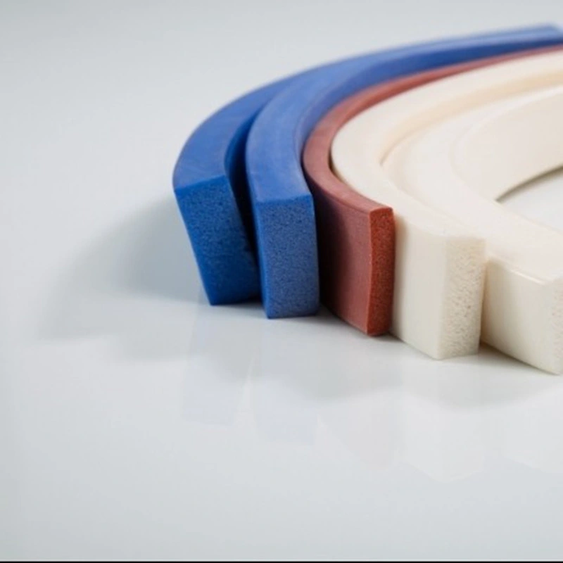 Rectangular Sponge Silicone Profiles Spongy Silicone Rectangular Profiles Extrusion