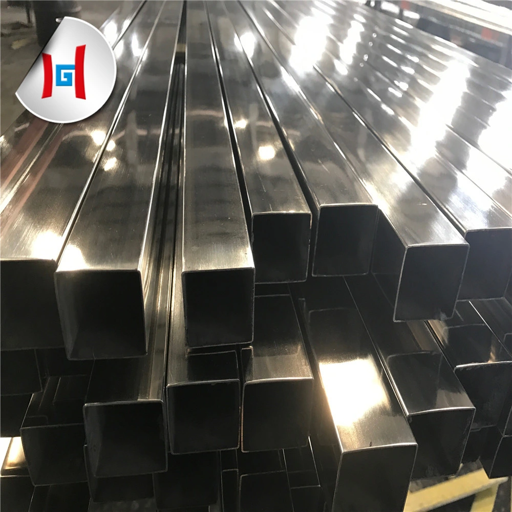 Thin Wall Rectangular Stainless Steel Pipe 304 Polished Welded Stainless Steel Pipe 201