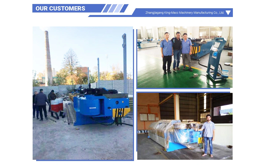 Hydraulic CNC Pipe Bender, Wheel Barrow Full Automatic Pipe Bending Machine for Solid Bar, Tube Bending Machine (GM-76CNC-2A-1S)