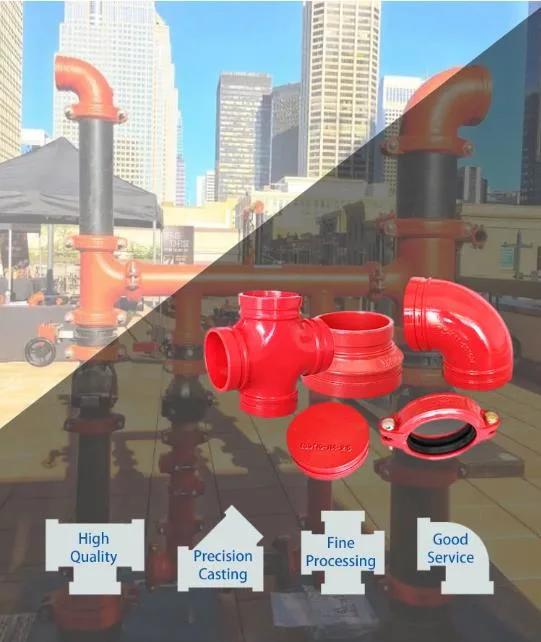 Made in China Ductile Cast Iron Grooved Pipe Fittings for Fire Fighting System