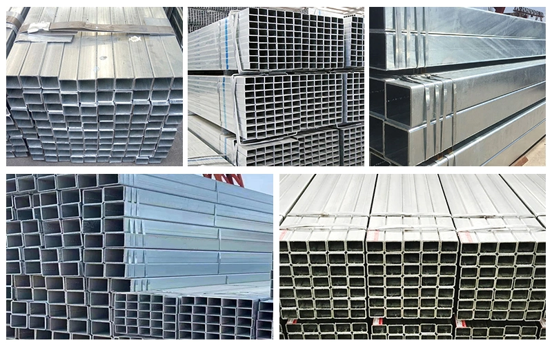 Galvanized Rectangular Pipe Cold Rolled Pre Galvanized Welded Square / Rectangular Steel Pipe/Tube/Hollow Section