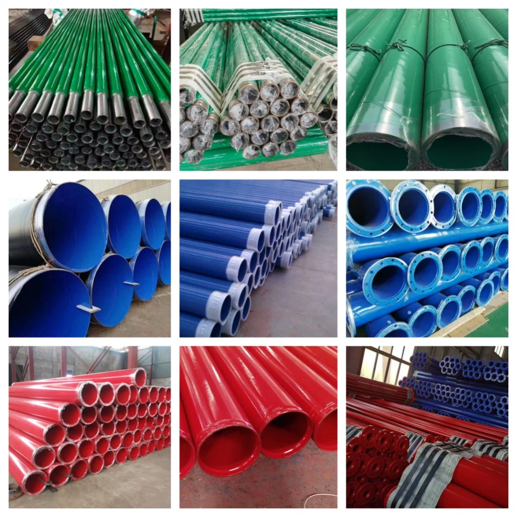 ASTM A106 A53 Internal and External Fusion Bonded Epoxy Corrosion Resisting Steel Pipes Epoxy Coated Firefighting Anticorrosion Welding Steel Pipe Fbe