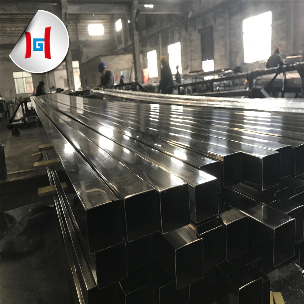 Thin Wall Rectangular Stainless Steel Pipe 304 Polished Welded Stainless Steel Pipe 201