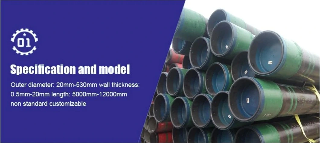 Casing &amp; Tubing API 5CT N80 Smls Pipe for Oil &amp; Gas Transmission Borehole Casing Pipe Coupling Joint Oil Water Well Pipe Tubing Casing for Drill Well