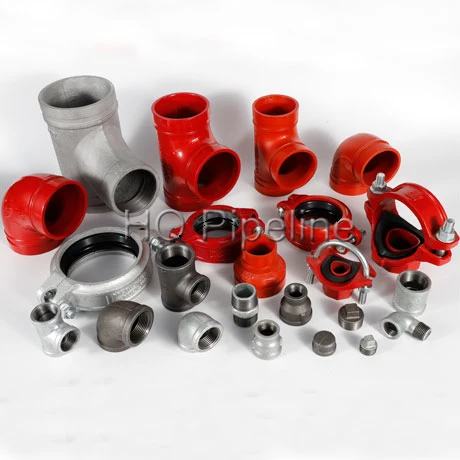 Fire Fighting 90 Degree Elbow Ductile Iron Grooved Pipe Fitting