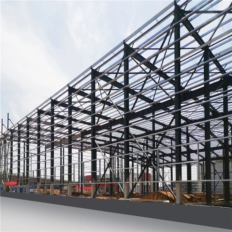 Professional Economical CE Prefabricated/Prefab Galvanized H Beam Design Building Metal Q345/Q235 Large Span Steel Structure for Factory Warehouse Workshop