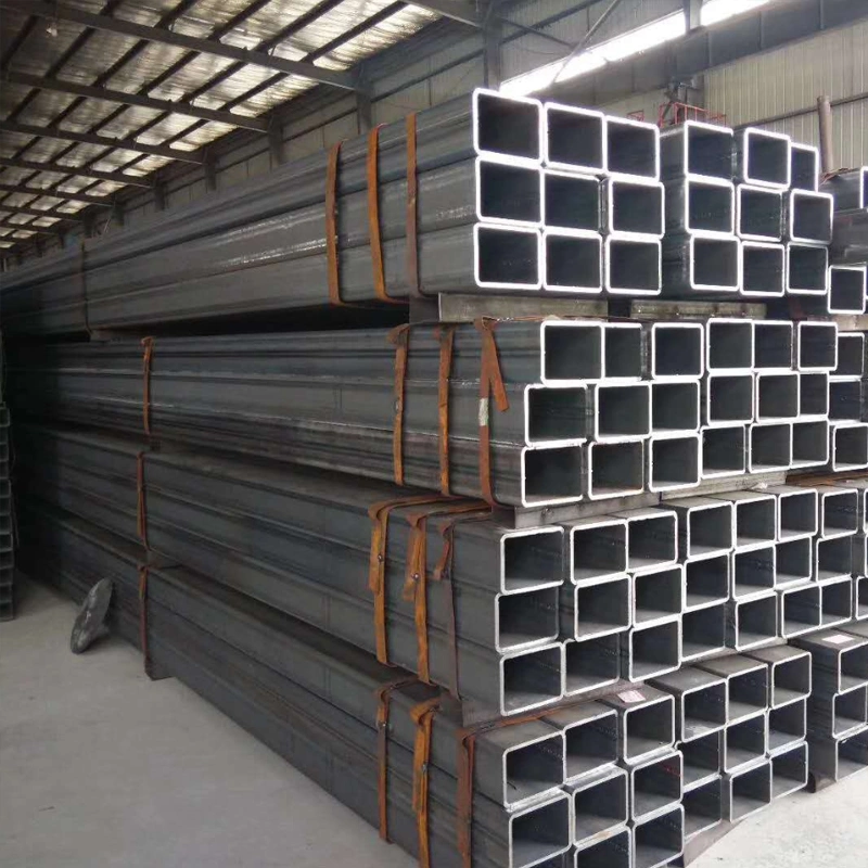 China Supply Low Carbon Black Steel Rectangular Tube/Rectangular Hollow Tubular Steel Pipe Square Tubing